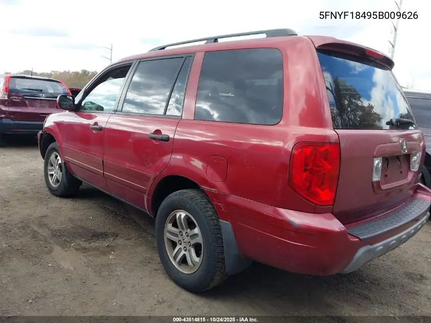 5FNYF18495B009626 2005 Honda Pilot Ex