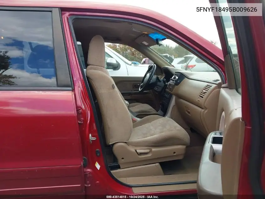 5FNYF18495B009626 2005 Honda Pilot Ex