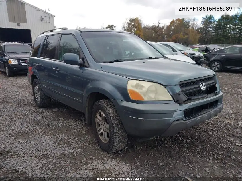 2HKYF18615H559891 2005 Honda Pilot Ex-L