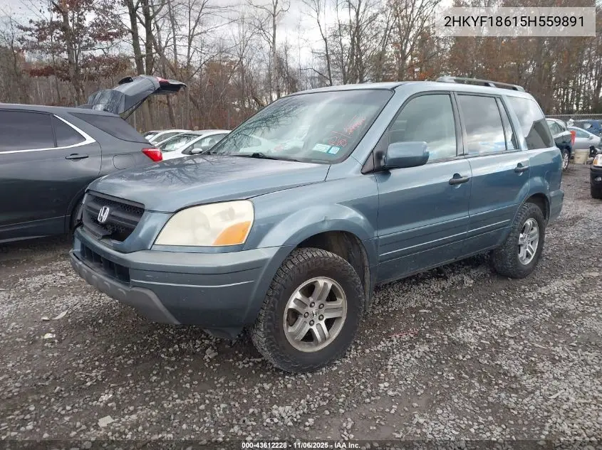 2HKYF18615H559891 2005 Honda Pilot Ex-L