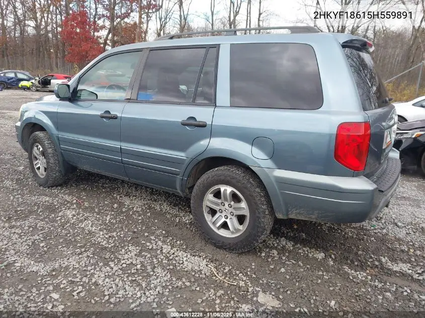 2HKYF18615H559891 2005 Honda Pilot Ex-L
