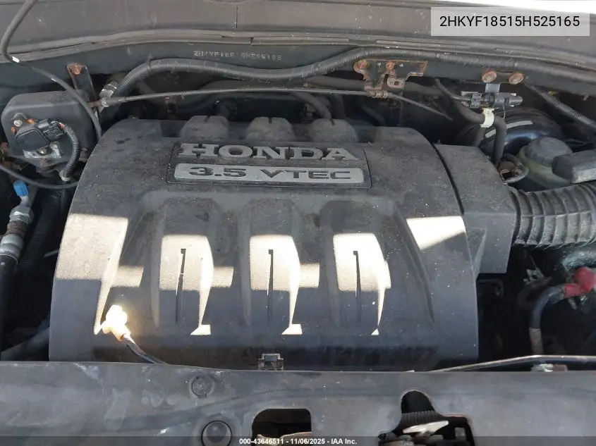 2HKYF18515H525165 2005 Honda Pilot Ex-L