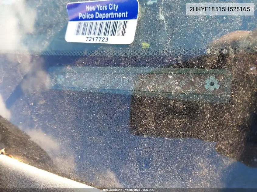 2HKYF18515H525165 2005 Honda Pilot Ex-L