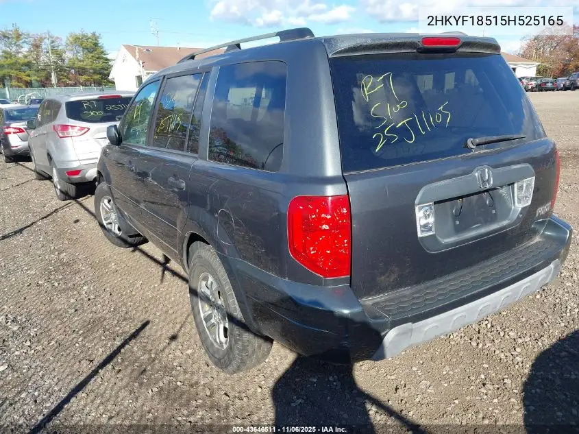 2HKYF18515H525165 2005 Honda Pilot Ex-L