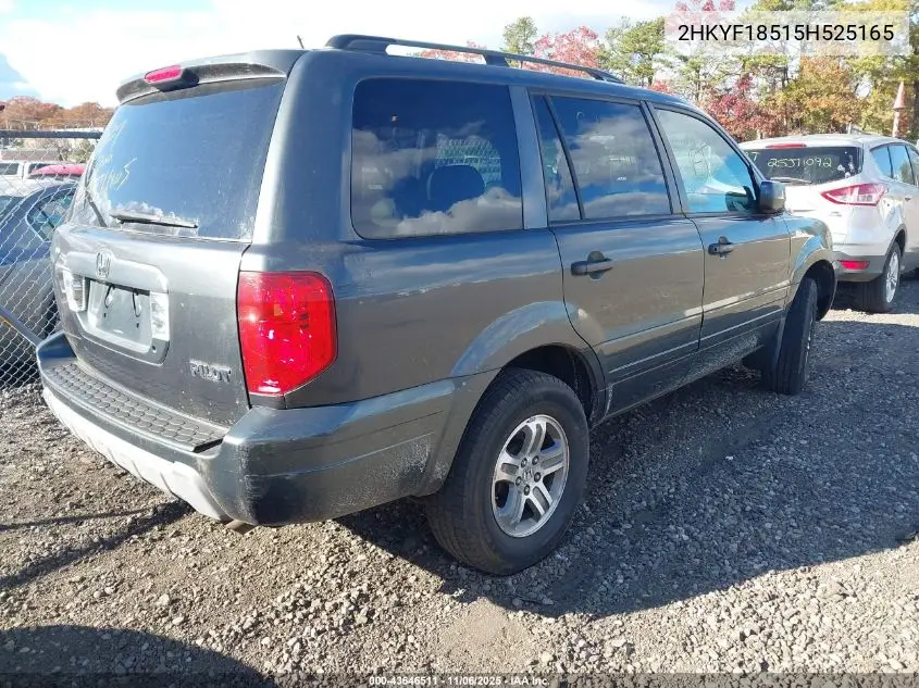 2HKYF18515H525165 2005 Honda Pilot Ex-L