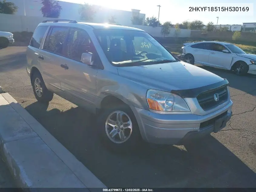2HKYF18515H530169 2005 Honda Pilot Ex-L