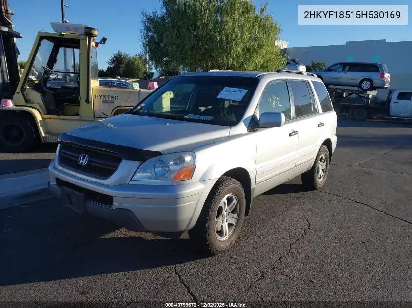 2HKYF18515H530169 2005 Honda Pilot Ex-L
