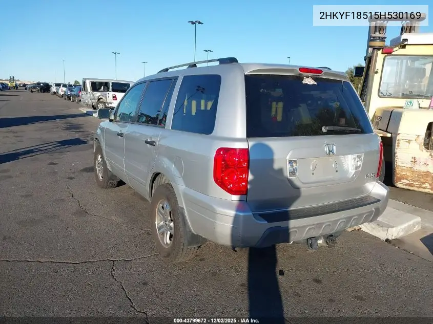2HKYF18515H530169 2005 Honda Pilot Ex-L