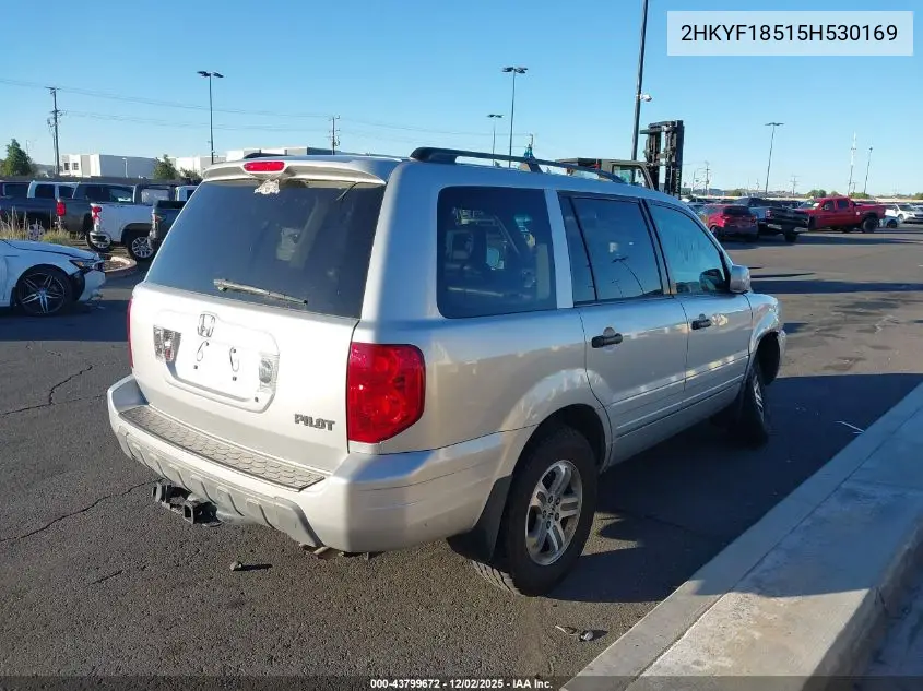 2HKYF18515H530169 2005 Honda Pilot Ex-L