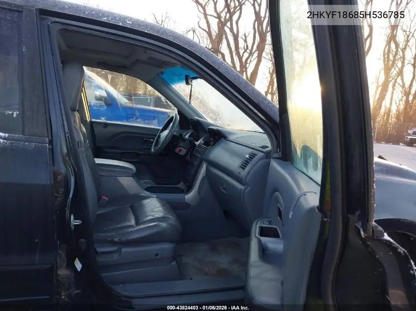 2HKYF18685H536785 2005 Honda Pilot Ex-L