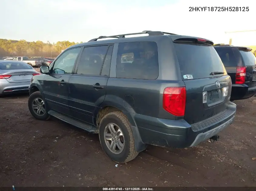 2HKYF18725H528125 2005 Honda Pilot Ex-L