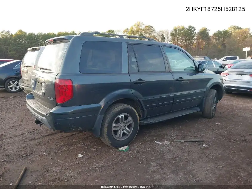 2HKYF18725H528125 2005 Honda Pilot Ex-L