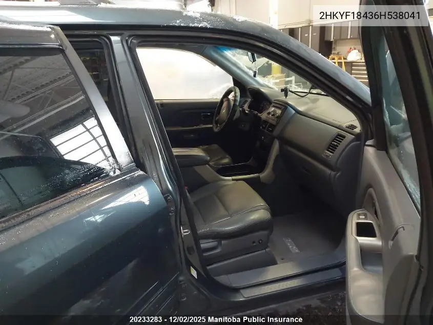 2HKYF18436H538041 2006 Honda Pilot Ex