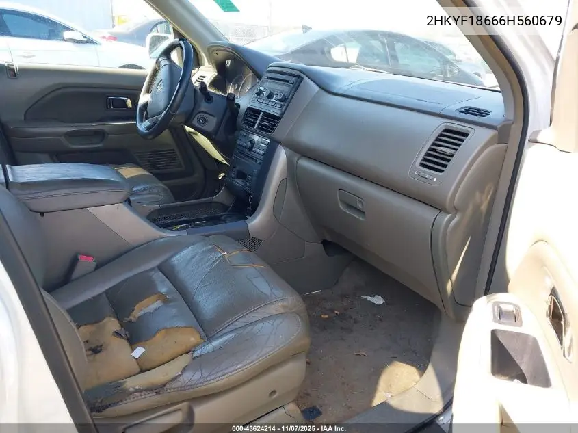 2HKYF18666H560679 2006 Honda Pilot Ex-L