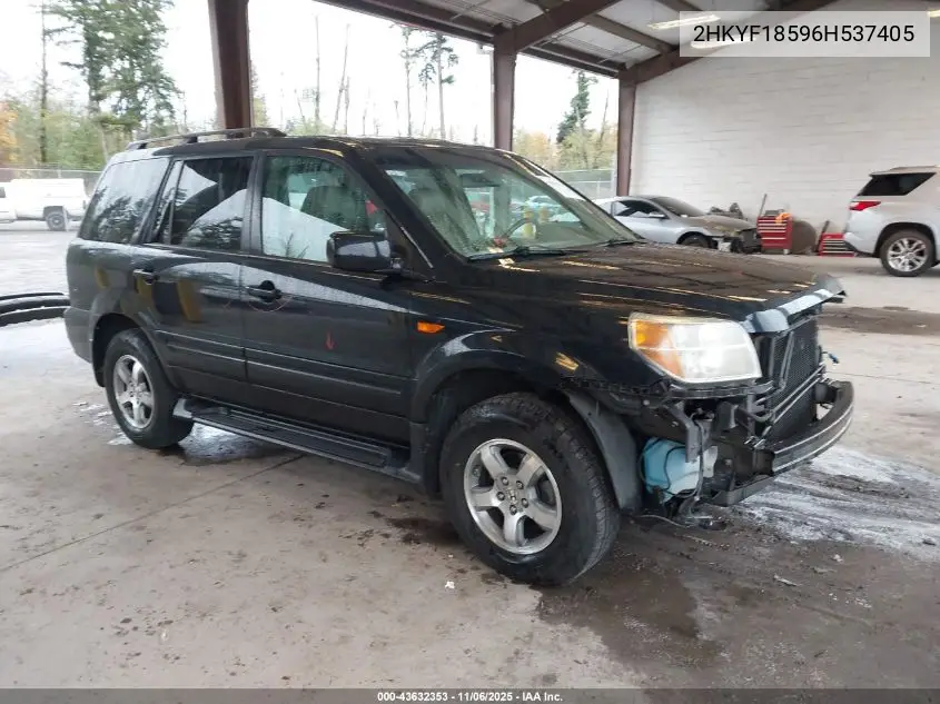 2HKYF18596H537405 2006 Honda Pilot Ex-L