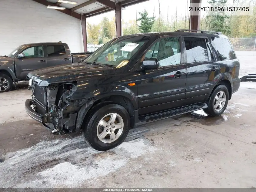 2HKYF18596H537405 2006 Honda Pilot Ex-L