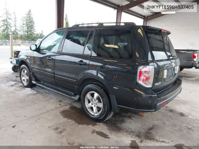 2HKYF18596H537405 2006 Honda Pilot Ex-L
