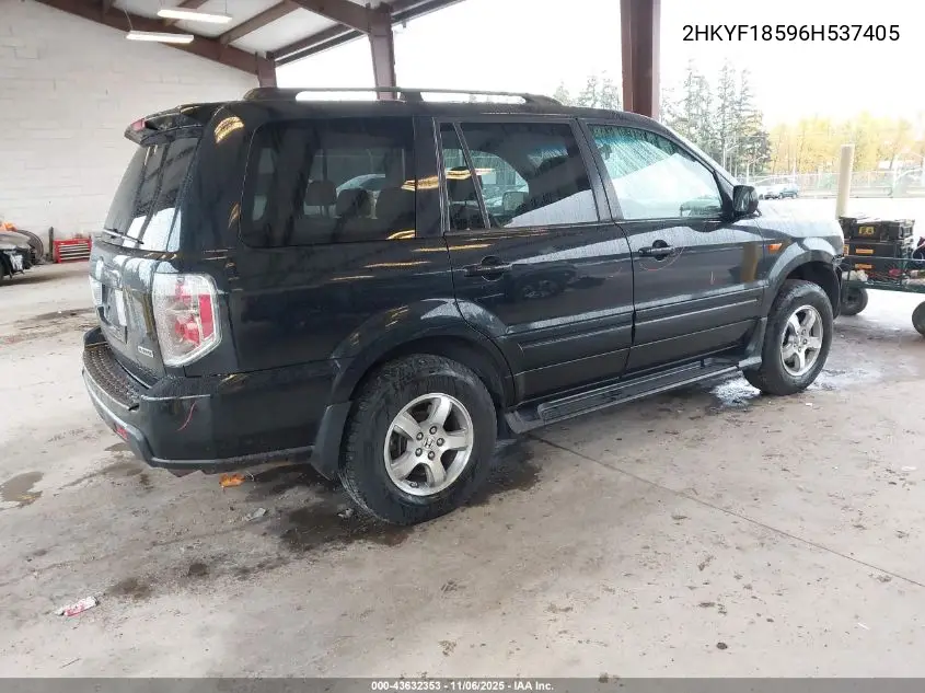 2HKYF18596H537405 2006 Honda Pilot Ex-L