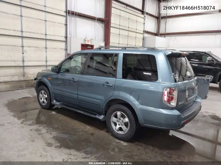 2HKYF18466H518074 2006 Honda Pilot Ex