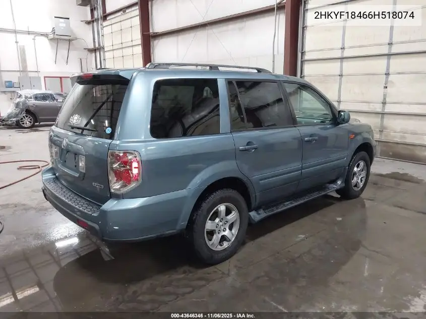 2HKYF18466H518074 2006 Honda Pilot Ex