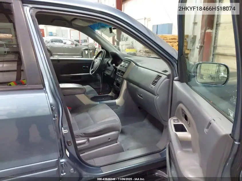 2HKYF18466H518074 2006 Honda Pilot Ex