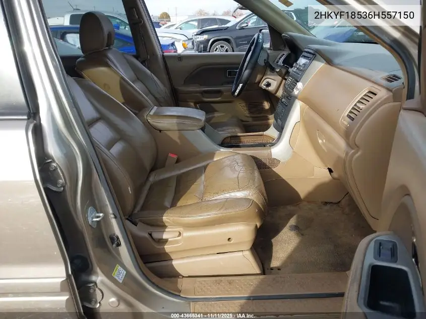 2HKYF18536H557150 2006 Honda Pilot Ex-L