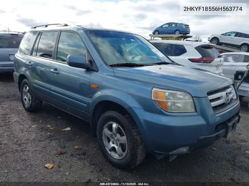 2HKYF18556H563774 2006 Honda Pilot Ex-L