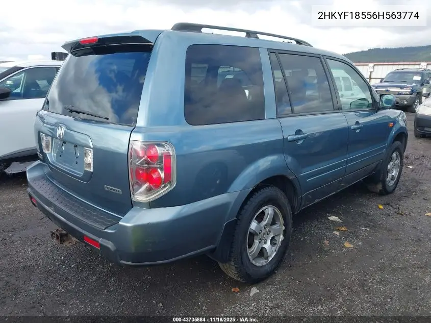 2HKYF18556H563774 2006 Honda Pilot Ex-L