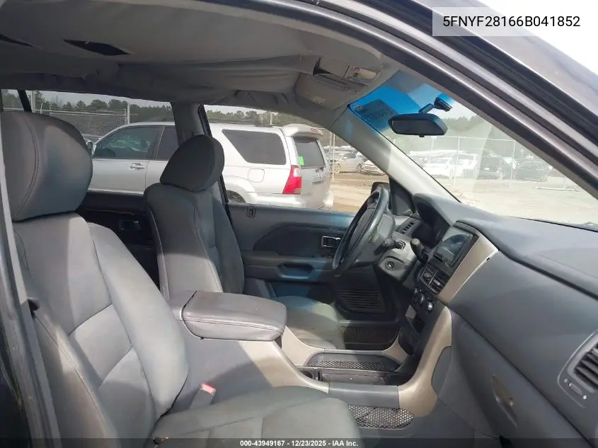 5FNYF28166B041852 2006 Honda Pilot Lx