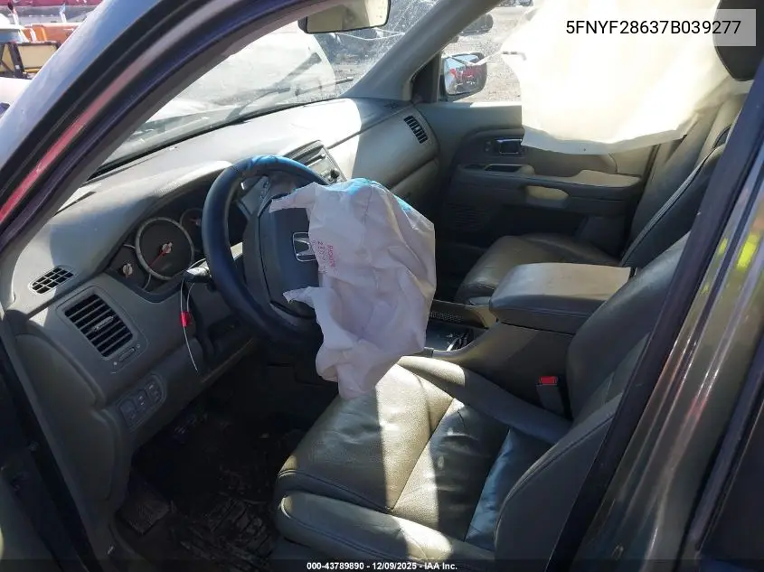 5FNYF28637B039277 2007 Honda Pilot Ex-L