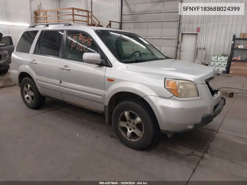 5FNYF18368B024399 2008 Honda Pilot Se