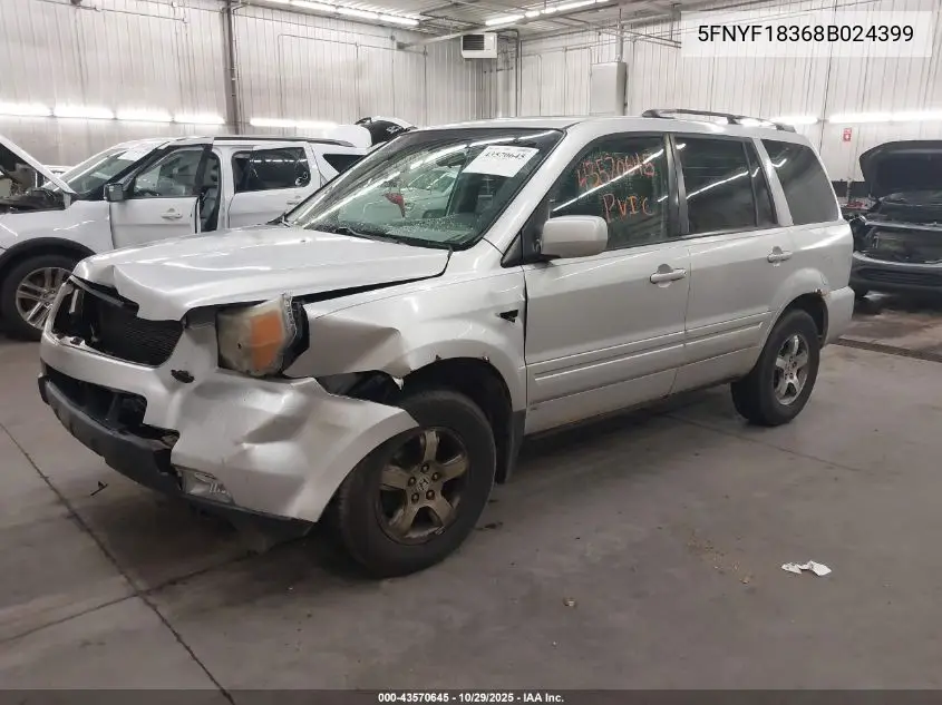 5FNYF18368B024399 2008 Honda Pilot Se