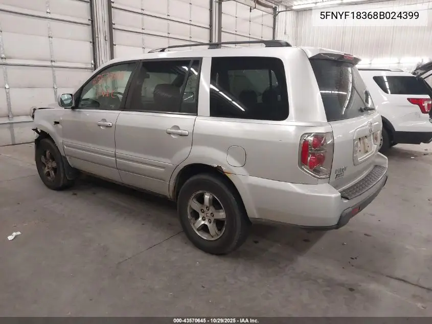 5FNYF18368B024399 2008 Honda Pilot Se