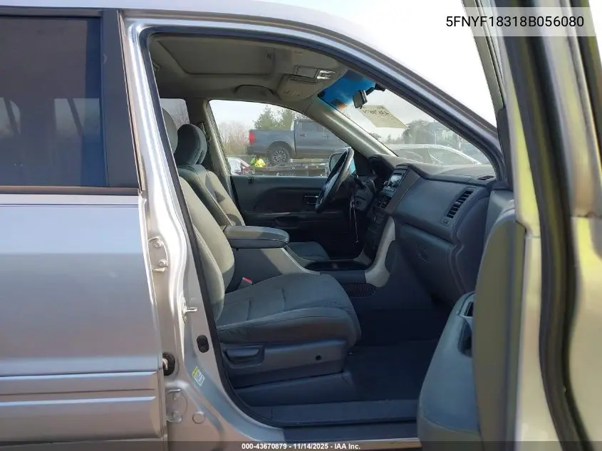 5FNYF18318B056080 2008 Honda Pilot Se