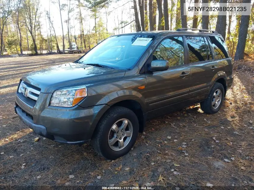 5FNYF28298B021235 2008 Honda Pilot Vp
