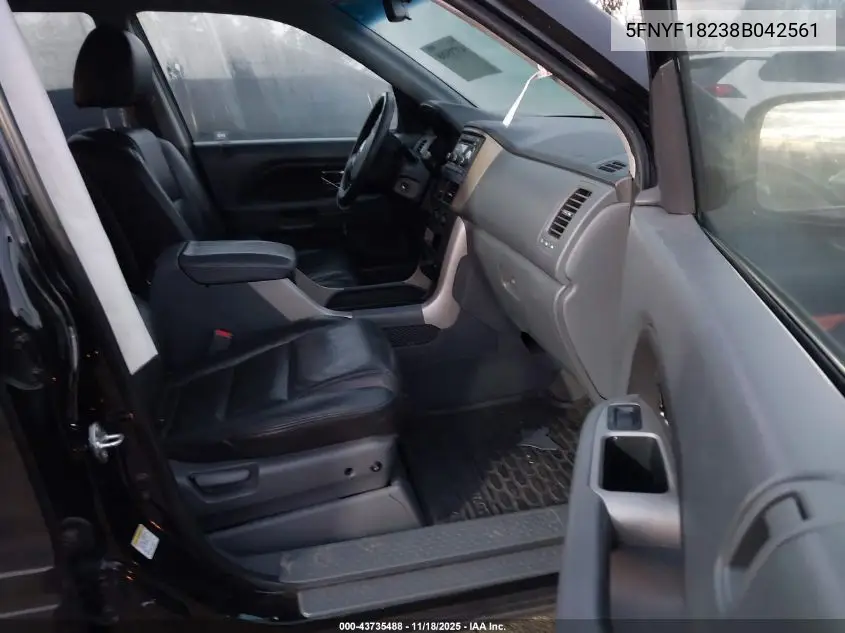 5FNYF18238B042561 2008 Honda Pilot Vp