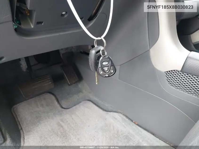 5FNYF185X8B030823 2008 Honda Pilot Exl