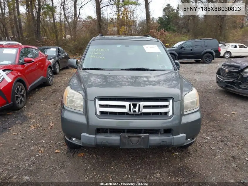 5FNYF185X8B030823 2008 Honda Pilot Exl