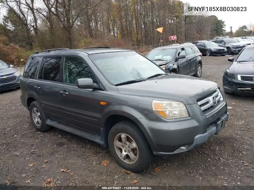 5FNYF185X8B030823 2008 Honda Pilot Exl