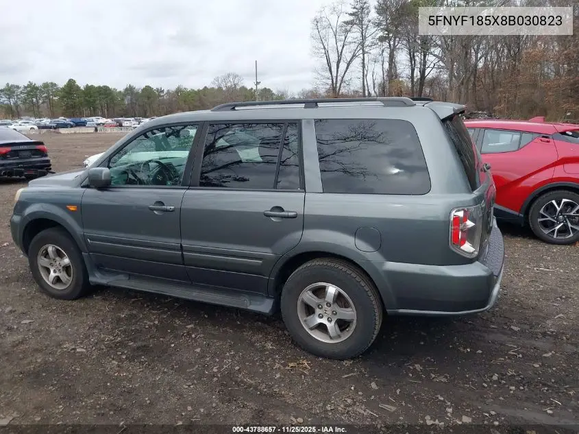5FNYF185X8B030823 2008 Honda Pilot Exl