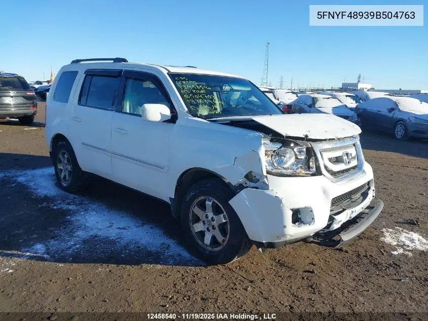 5FNYF48939B504763 2009 Honda Pilot