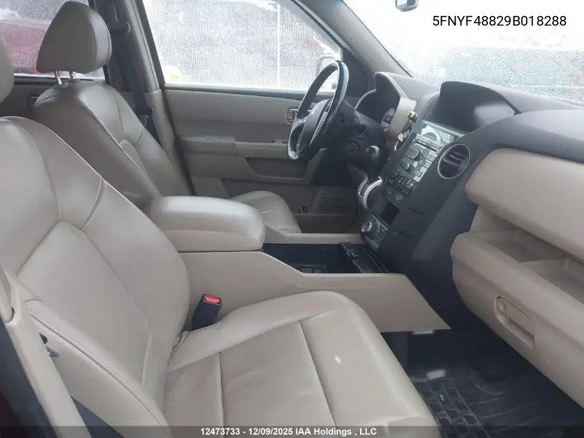 5FNYF48829B018288 2009 Honda Pilot Touring