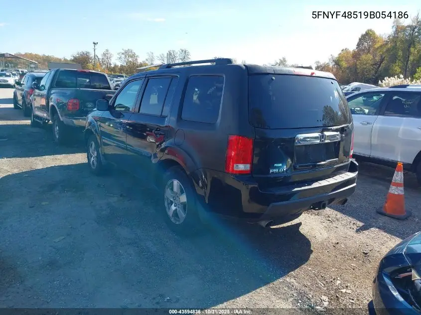 5FNYF48519B054186 2009 Honda Pilot Ex-L