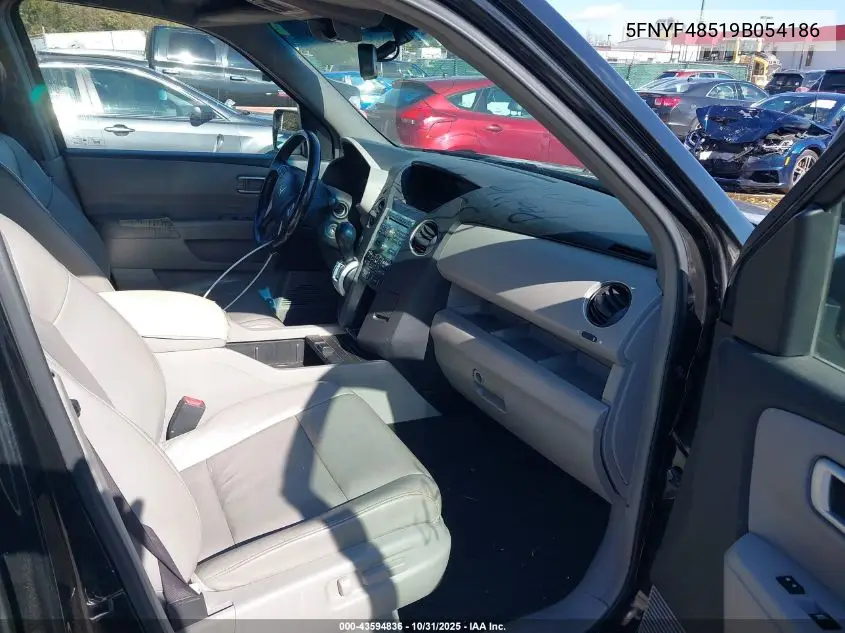 5FNYF48519B054186 2009 Honda Pilot Ex-L