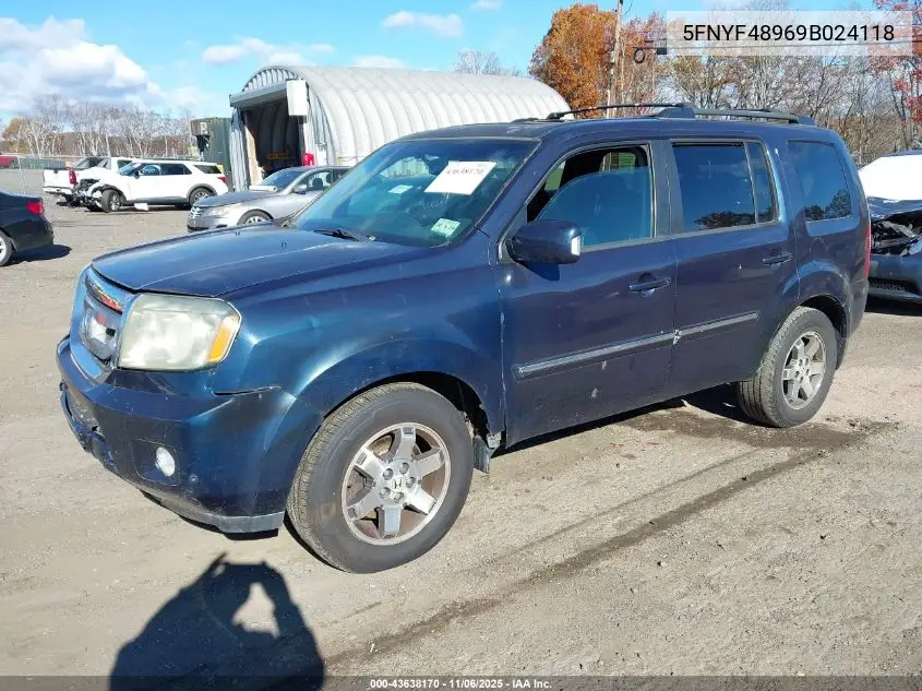 5FNYF48969B024118 2009 Honda Pilot Touring