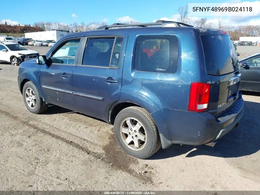 5FNYF48969B024118 2009 Honda Pilot Touring
