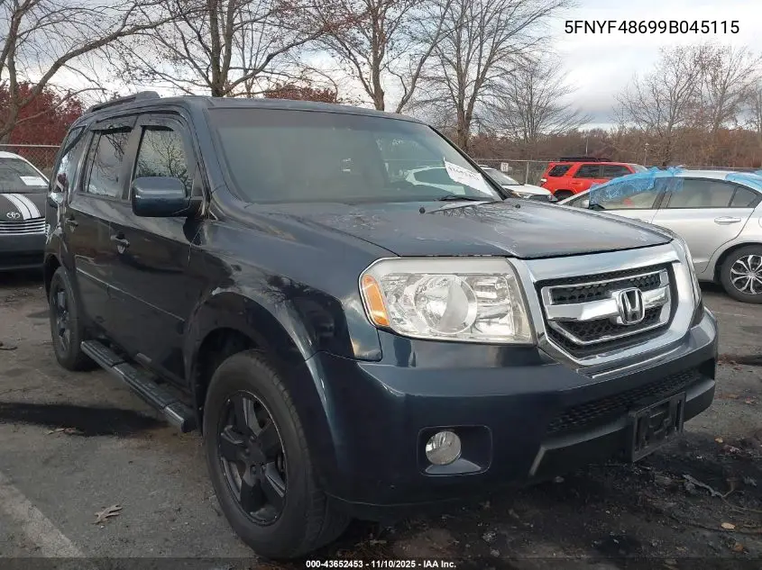 5FNYF48699B045115 2009 Honda Pilot Ex-L