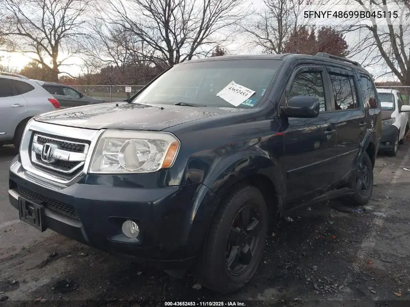 5FNYF48699B045115 2009 Honda Pilot Ex-L