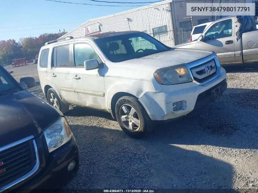5FNYF38479B017791 2009 Honda Pilot Ex