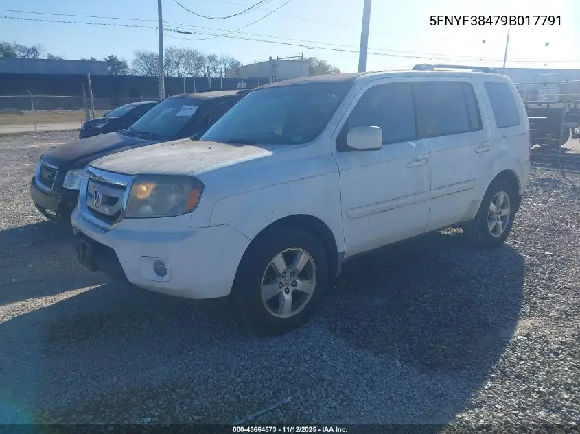 5FNYF38479B017791 2009 Honda Pilot Ex